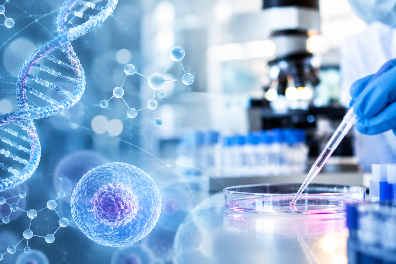 Clinical research professionals collaborating in a modern research environment